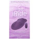 Doc Johnson iRide - Asiento de placer - iThrob - Recargable con control remoto inalámbrico - solo para adultos, morado p
