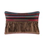 Juego de edredón Marseille TOPLUXE LM-Marseille-Queen jacquard étnico tribal ultrasuave tamaño Queen 9 piezas con fundas