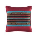 Juego de edredón Marseille TOPLUXE LM-Marseille-Queen jacquard étnico tribal ultrasuave tamaño Queen 9 piezas con fundas
