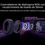 Auriculares ASUS ROG Pelta inalámbricos Tri-Mode controladores 50mm titanio 70 horas micrófono desmontable Bluetooth 2.4