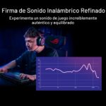 Auriculares ASUS ROG Pelta inalámbricos Tri-Mode controladores 50mm titanio 70 horas micrófono desmontable Bluetooth 2.4