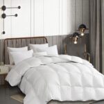 Edredón de fibra de plumón de ganso Martha Stewart Blue Ridge Home Fashions MS003016 tamaño King 106 x 90 pulgadas algod