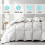 Edredón de fibra de plumón de ganso Martha Stewart Blue Ridge Home Fashions MS003016 tamaño King 106 x 90 pulgadas algod