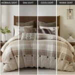 Edredón jacquard a cuadros cabaña Queen Madison Park E&E Co. Ltd DBA JLA Home MPS10-544 algodón con funda removible y al