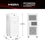Aire Acondicionado Portatil Hisense PC06R25A 6000 BTU DOE 8800 BTU ASHRAE enfriamiento secado ventilador para espacios h