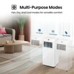 Aire Acondicionado Portatil Hisense PC06R25A 6000 BTU DOE 8800 BTU ASHRAE enfriamiento secado ventilador para espacios h