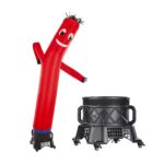 VEVOR Juego de tubo inflable para hombre, tubo inflable de 10 pies de alto con soplador de 9/10 HP, ventilador soplador