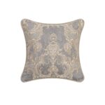 Juego edredón jacquard 9 piezas TOPLUXE LM-Empress-King diseño damasco tamaño King falda de cama fundas europeas almohad