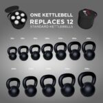 Fitness Reality 1 par de mancuernas ajustables de 10 a 45 libras, incrementos de 3 libras, pesas rusas de peso ajustable