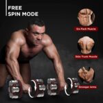 Fitness Reality 1 par de mancuernas ajustables de 10 a 45 libras, incrementos de 3 libras, pesas rusas de peso ajustable