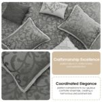Juego de edredón King 14 piezas jacquard diseño paisley para todas las estaciones Stratford Park Nanshing America JOHB2B