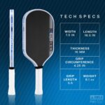 JOOLA Paletas de pickleball Pro IV – Superficie de fibra de carbono en bruto – Perseo, Hyperion, Scorpeus y Magnus – 0.5