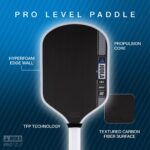 JOOLA Paletas de pickleball Pro IV – Superficie de fibra de carbono en bruto – Perseo, Hyperion, Scorpeus y Magnus – 0.5