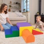 Costzon Juguetes de escalada para niños pequeños, 4 cojines de espuma para niños, escalada interior, gateo, juego y desa