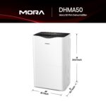 Deshumidificador Mora by Hisense DHMA50 50 Pintas, 4,500 pies cuadrados, Energy Star, filtro lavable, funcionamiento sil