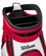 Wilson Staff Tour - Bolsa para carrito de golf, color rojo y blanco