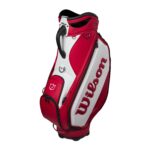 Wilson Staff Tour - Bolsa para carrito de golf, color rojo y blanco