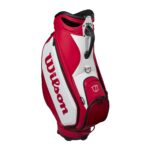 Wilson Staff Tour - Bolsa para carrito de golf, color rojo y blanco