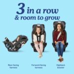 Asiento convertible 3 en 1 Graco SlimFit3 LX Newell 2215325 orientado hacia atras y adelante a elevador de respaldo alto