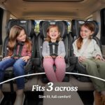 Asiento convertible 3 en 1 Graco SlimFit3 LX Newell 2215325 orientado hacia atras y adelante a elevador de respaldo alto