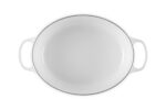Horno holandés ovalado Le Creuset Signature 21178033010041 hierro fundido esmaltado 8 cuartos blanco