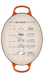 Horno holandés ovalado Le Creuset Signature 21178033010041 hierro fundido esmaltado 8 cuartos blanco