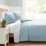 Juego de Edredon Reversible Matrimonial Queen Lush Decor Triangle Home Fashions 194938074308 3 piezas algodon diseno hoj