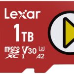 Lexar - Tarjeta Micro SD de 1TB Play, UHS-I, C10, U3, V30, A2, Full HD, 4K, hasta 205/140 MB/s, tarjeta de memoria micro