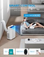 Aire acondicionado portátil Midea MAP08S1XWT-A 12000 BTU ASHRAE 8000 BTU SACC deshumidificador ventilador cobertura 350