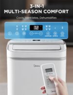 Aire acondicionado portátil Midea MAP08S1XWT-A 12000 BTU ASHRAE 8000 BTU SACC deshumidificador ventilador cobertura 350