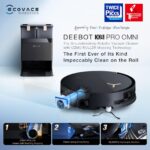 Robot aspiradora y trapeadora ECOVACS DEEBOT X8 PRO OMNI 18000Pa OZMO ROLLER autolavable agua caliente 167F