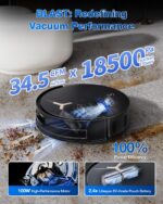 Robot Aspirador y Trapeador ECOVACS DEEBOT T50 MAX PRO Omni | 18 500 Pa | ZeroTangle | TruEdge 2.0 | AIVI 3.0 | Agua Cal