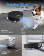 Robot Aspirador y Trapeador ECOVACS DEEBOT T50 MAX PRO Omni | 18 500 Pa | ZeroTangle | TruEdge 2.0 | AIVI 3.0 | Agua Cal