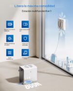 Robot Limpiador de Ventanas ECOVACS WINBOT W2MP Omni con Estación Multifuncional, Triple Boquilla y 110 min de Autonomía
