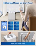 Robot Limpiador de Ventanas ECOVACS WINBOT W2MP Omni con Estación Multifuncional, Triple Boquilla y 110 min de Autonomía