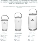 Termo Jarra Térmica Stanley IceFlow 2.0 100000106508 de Acero Inoxidable con Popote Abatible y Asa 64oz Color Escarcha