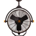 Ventilador de Garaje Mule 52035-01 de 18 Pulgadas, 3 Velocidades, con Control Remoto – Negro y Amarillo