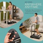 Caminadora bajo escritorio LifePro LP-PCRMP-BLK-VC mini portátil inclinación 2 etapas 5 7 grados para casa y oficina