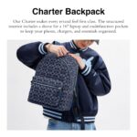 Coach, Mochila para hombre, Charter en mezclilla distintiva, azul profundo, talla única