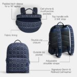 Coach, Mochila para hombre, Charter en mezclilla distintiva, azul profundo, talla única