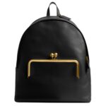 COACH Mochila con marco Kisslock, B4/negro, talla única