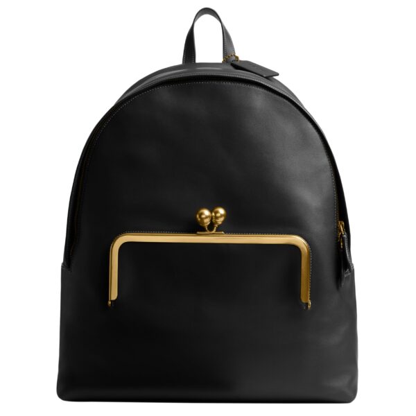 COACH Mochila con marco Kisslock, B4/negro, talla única