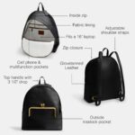 COACH Mochila con marco Kisslock, B4/negro, talla única