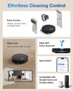 Robot aspirador y trapeador ECOVACS DEEBOT T50 Omni succión 15000 Pa 3.19 pulgadas ZeroTangle 2.0 TruEdge AIVI 3D estaci