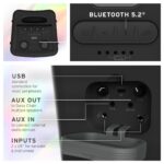 Klipsch Altavoz Vegas Music City Party - Woofer individual de 5.25 pulgadas, cinco ajustes de espectáculo de luz, duraci