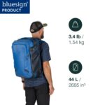 Osprey Transporter 44L Paquete de viaje, Blue Flame/Nocturnal Blue