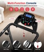 Caminadora Redliro JK14F para personas mayores pasamanos largos 300 lbs plegable con ruedas soporte bebidas y teléfono