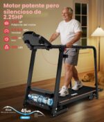 Caminadora Redliro JK14F para personas mayores pasamanos largos 300 lbs plegable con ruedas soporte bebidas y teléfono
