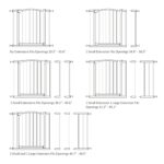 PETS TUFF Great Gates - Puerta para mascotas – Puerta de acero duradero para escaleras – Puerta de cierre automático y c