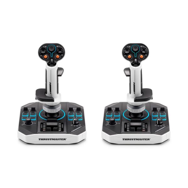 Joystick Dual Thrustmaster Sol-R2 HOSAS 2960939 Tecnologia Hall Effect 16 Bits 88 Botones Simulacion Espacial PC